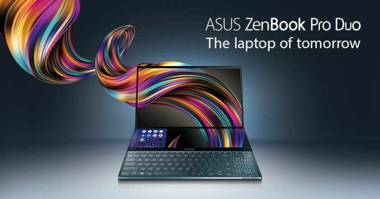 أسوس تعلن عن حاسبها المحمول ZenBook Pro Duo مع شاشتين بدقة 4K