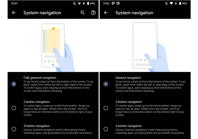 أهم 4 ميزات في الإصدار التجريبي الخامس لنظام Android Q