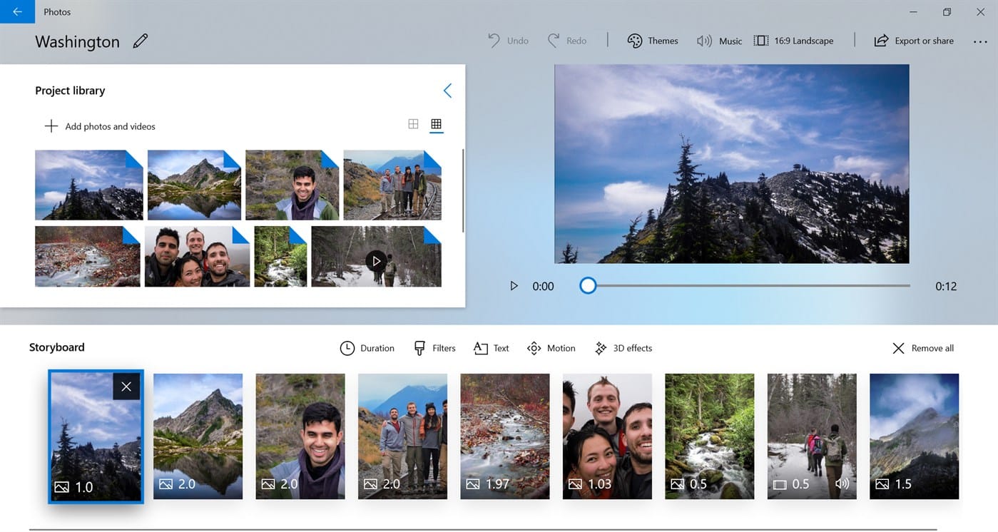 كيفية استخدام تطبيق الصور في ويندوز 10 لإنشاء فيديو احترافي