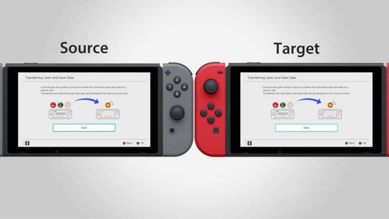كيفية نقل بيانات المستخدم بين جهازي Nintendo Switch