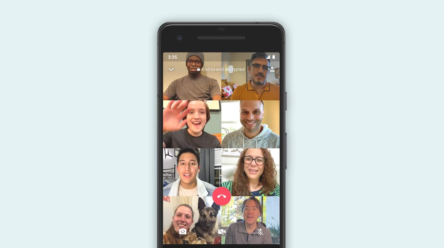 كيفية إجراء مكالمة فيديو مع 8 أشخاص في واتساب