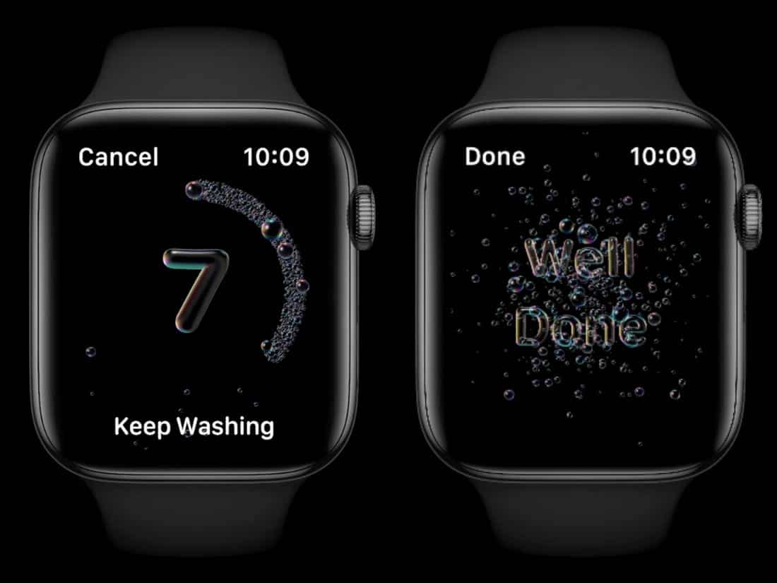 Apple Watch ستحرص على غسل يديك لمدة 20 ثانية