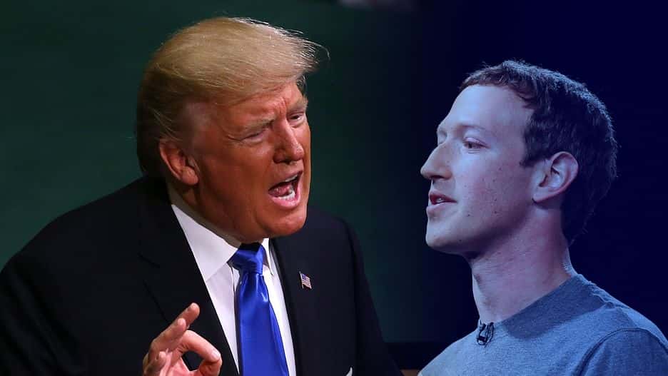 فيسبوك تهدد بحذف منشورات ترامب إذا انتهكت المعايير