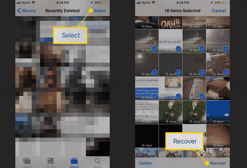 كيفية استرداد الصور المحذوفة من هاتف آيفون