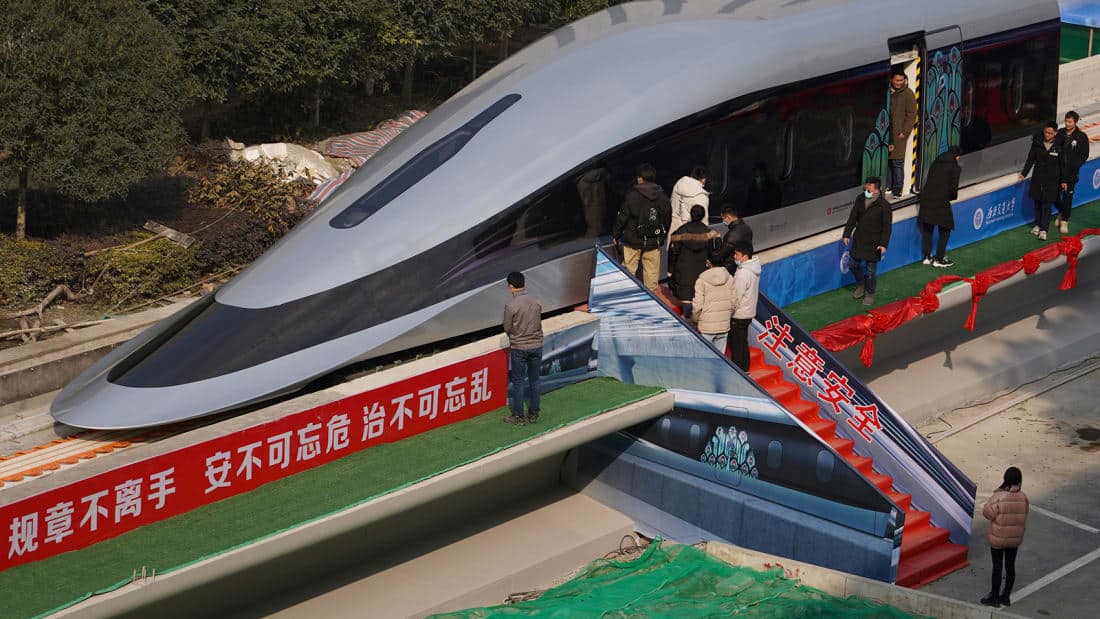 الصين لديها قطار يسير بسرعة 620 كيلومتر في الساعة
