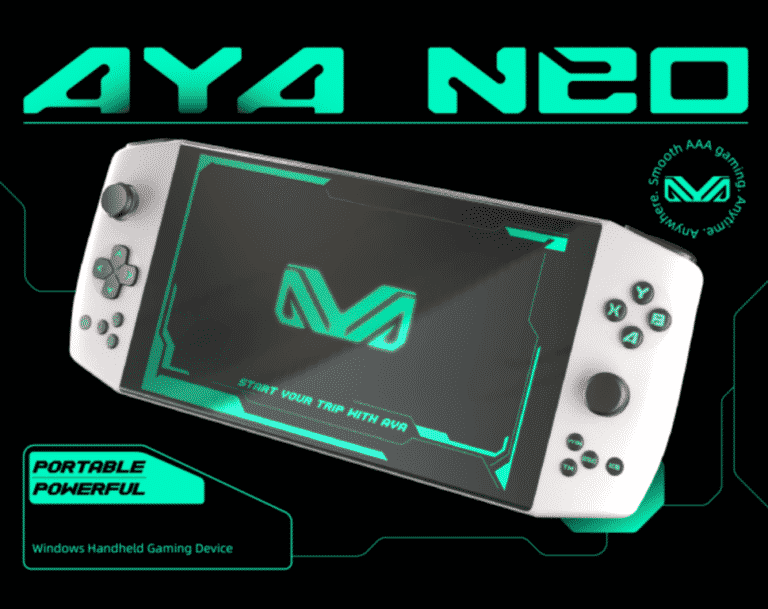 Aya Neo .. الحاسب المحمول للألعاب متوفر الآن عبر Indiegogo
