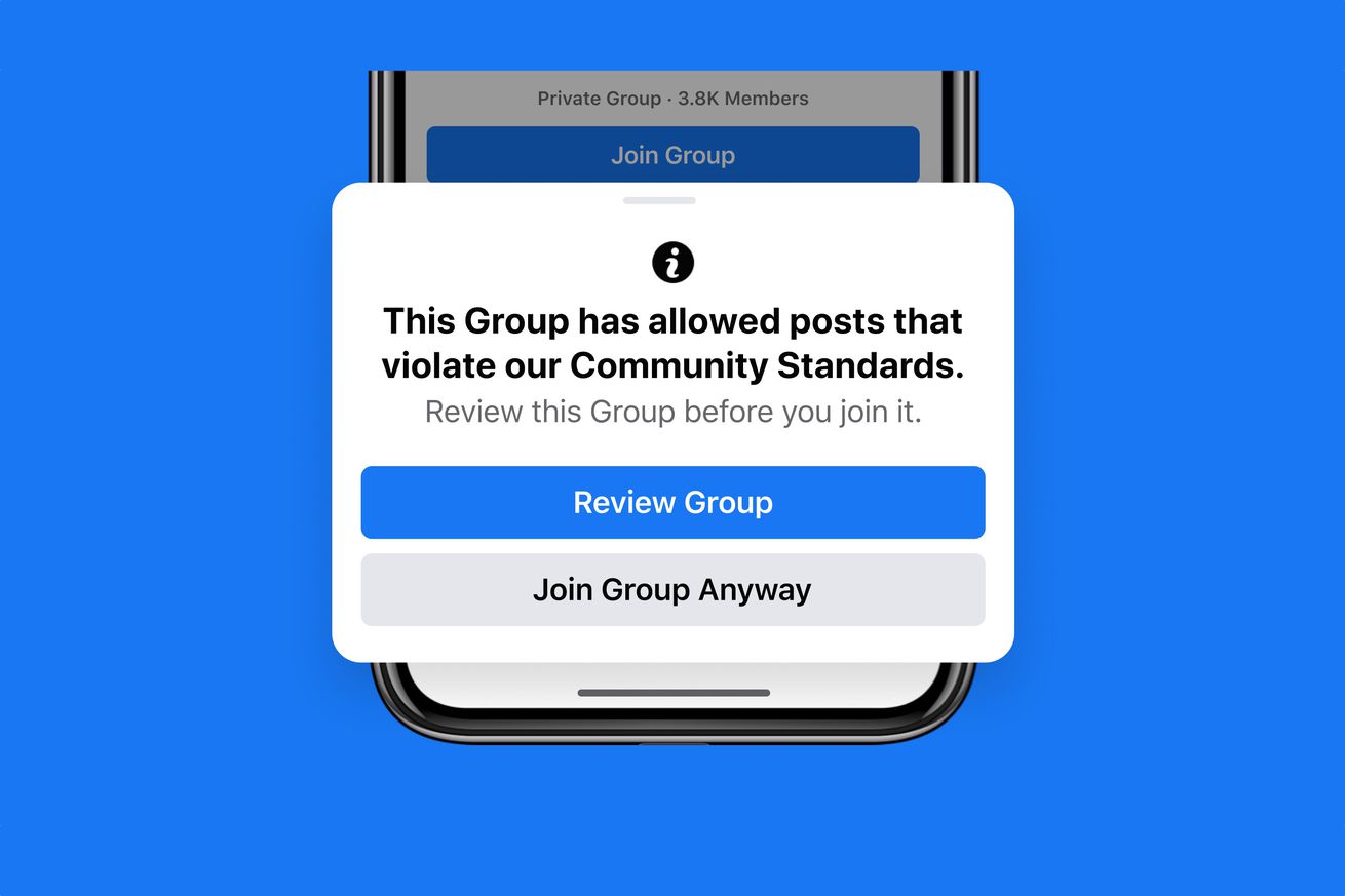 فيسبوك تعاقب أعضاء المجموعات المخالفين