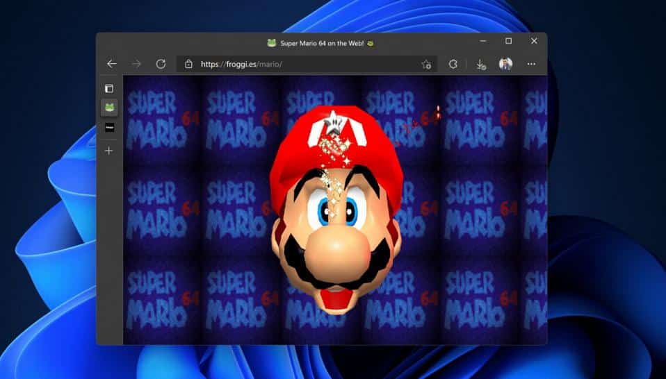تشغيل لعبة Super Mario 64 عبر المتصفح