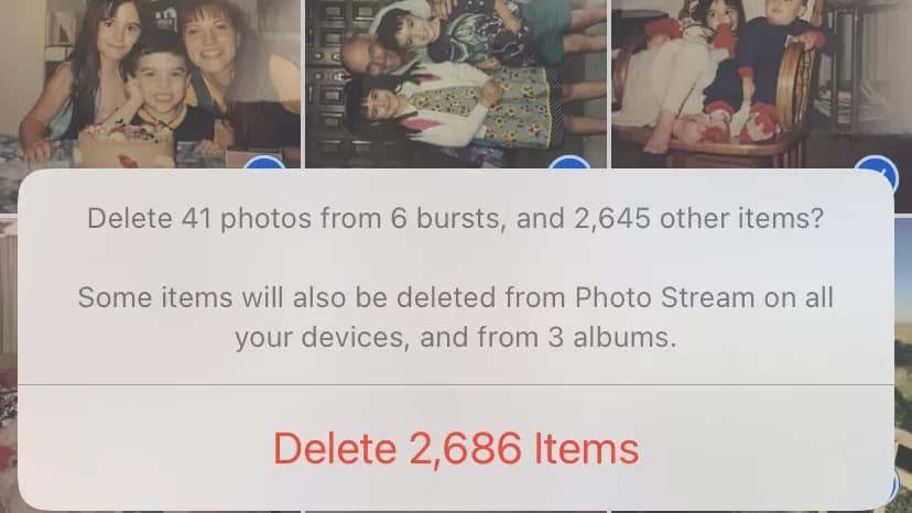 كيفية حذف جميع الصور من آيفون
