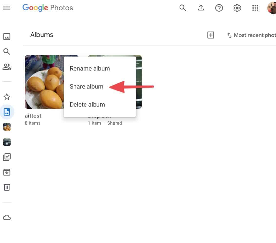كيفية تحميل ومشاركة ألبوم Google Photos 