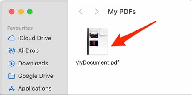 تحويل ملفات PDF إلى صور عبر ماك 
