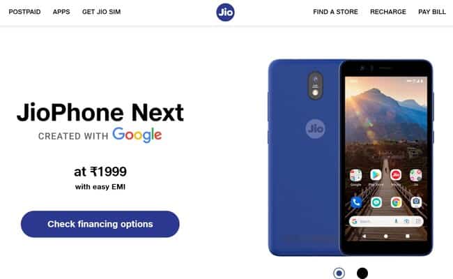 الهند تحصل على JioPhone Next بدلاً من بيكسل 6