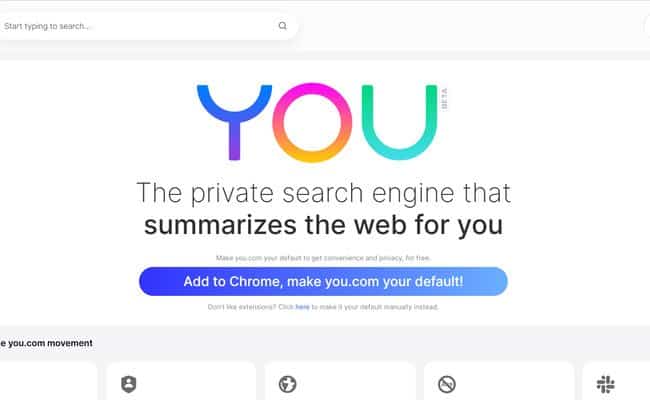You.com تريد إعادة تشكيل محرك البحث