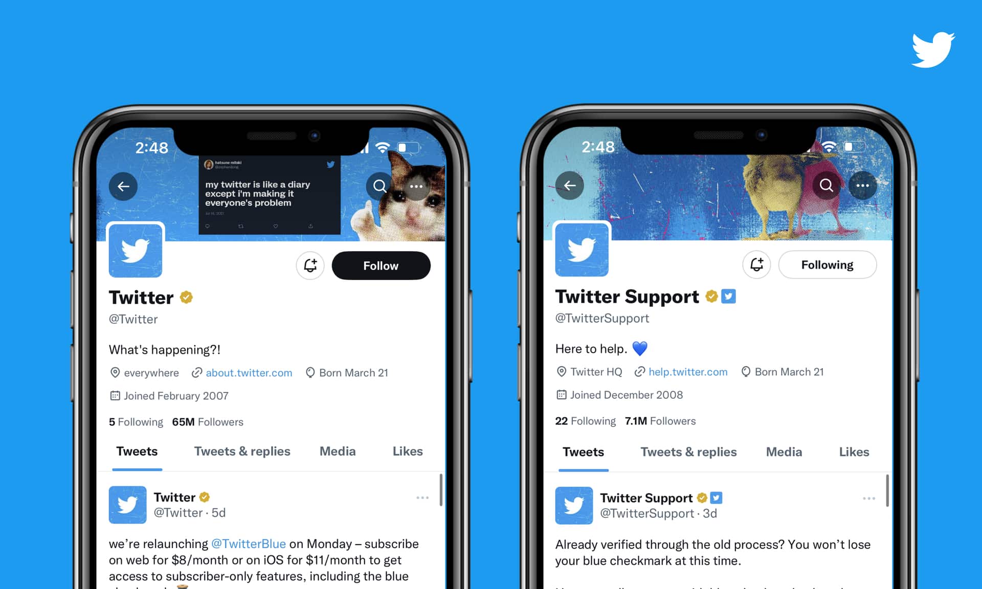 تويتر تطلق خدمة Twitter Blue for Business
