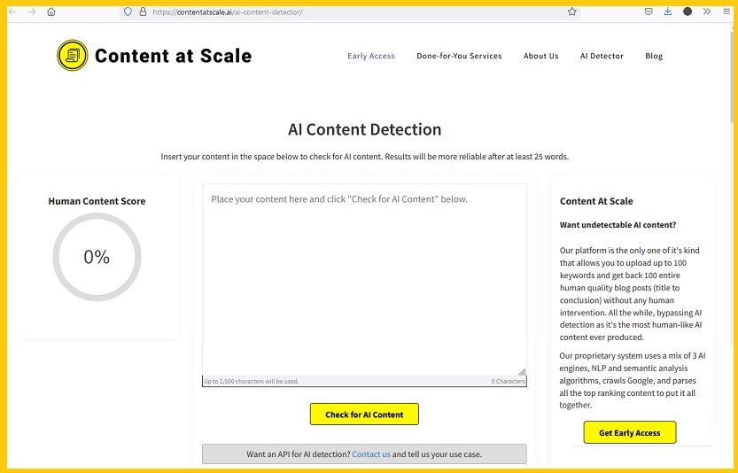 أداة Scale AI Content Detection