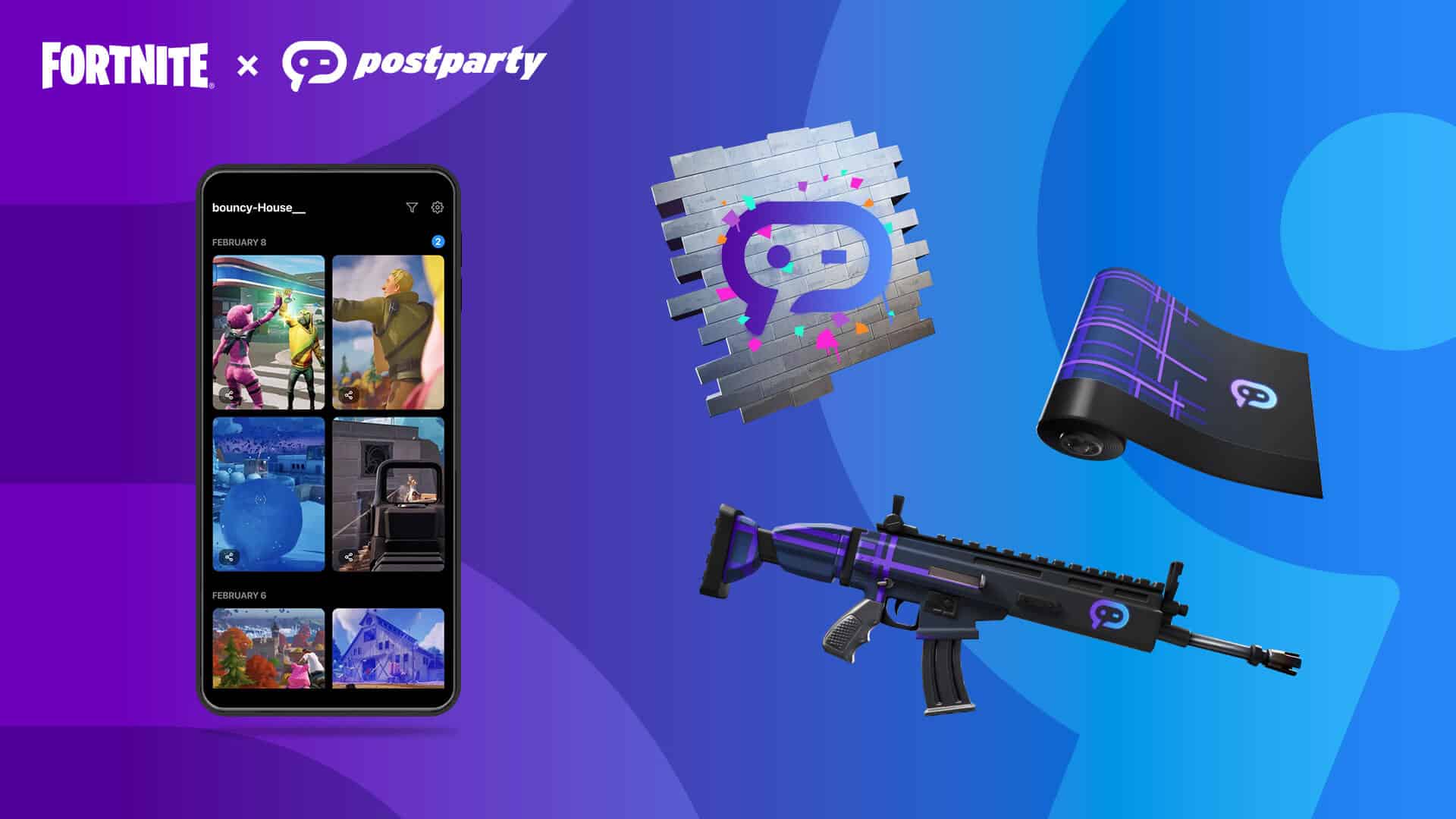 Epic Games تطلق تطبيق Postparty لمشاركة مقاطع فورتنايت