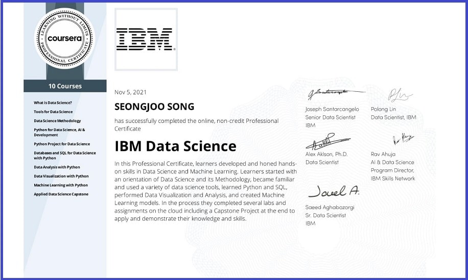 كورس مجاني من IBM لتعلم علوم البيانات 