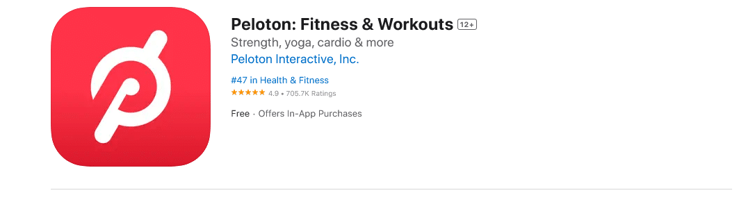 تطبيق Peloton - Fitness & Workouts