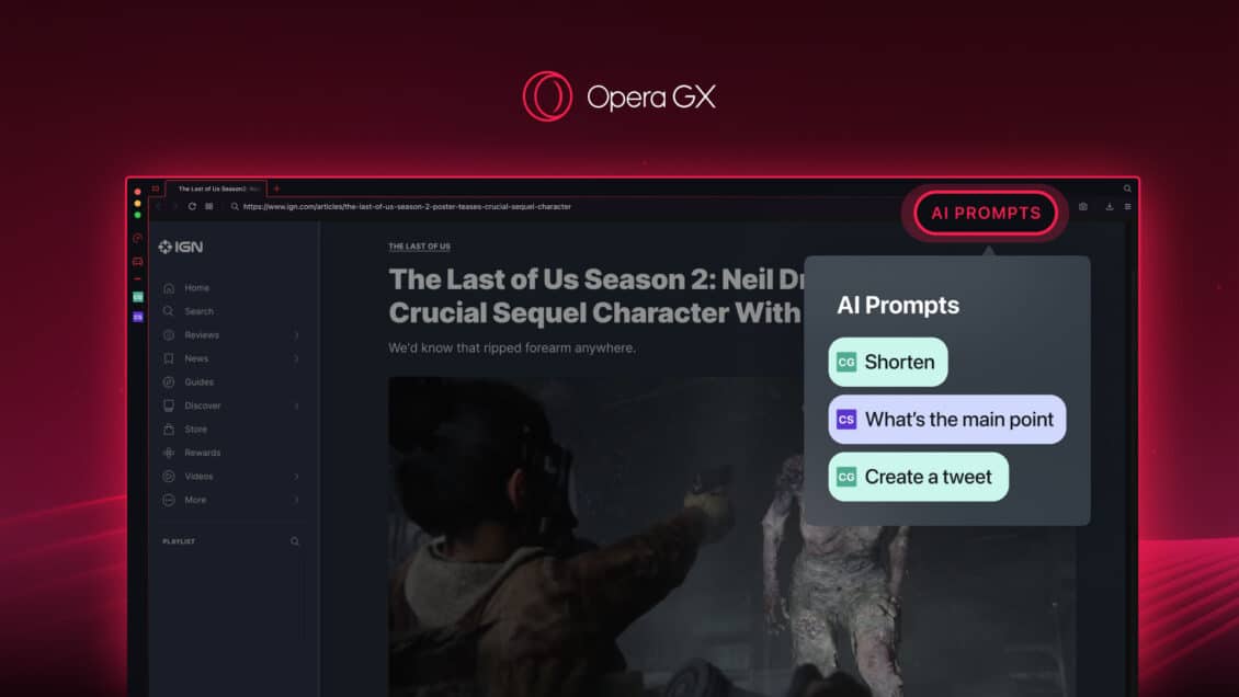 Opera browser adds ChatGPT and AI filtering features