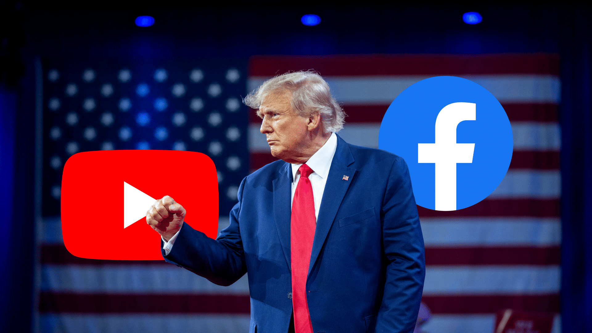 ترامب ينشر لأول مرة على فيسبوك ويوتيوب بعد رفع الحظر