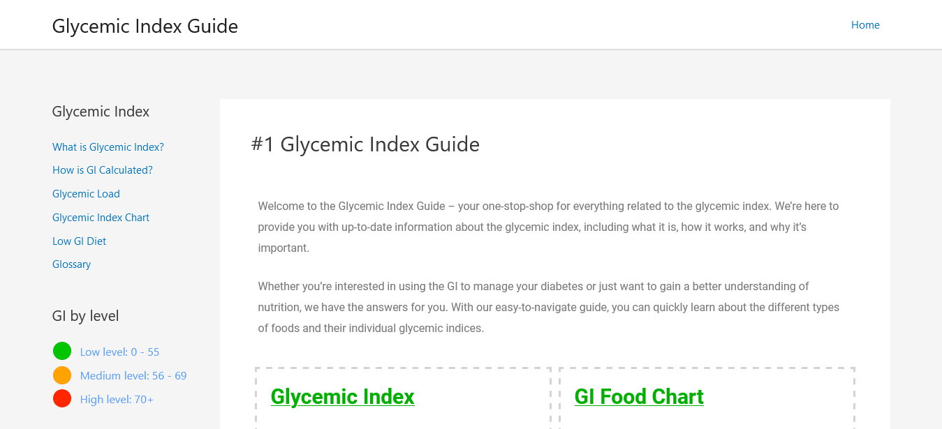 موقع Glycemic Index Guide