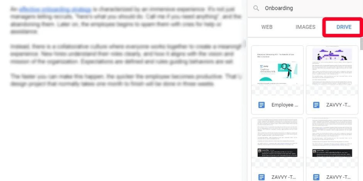 كيفية عرض محتوى من جوجل درايف في مستندات جوجل