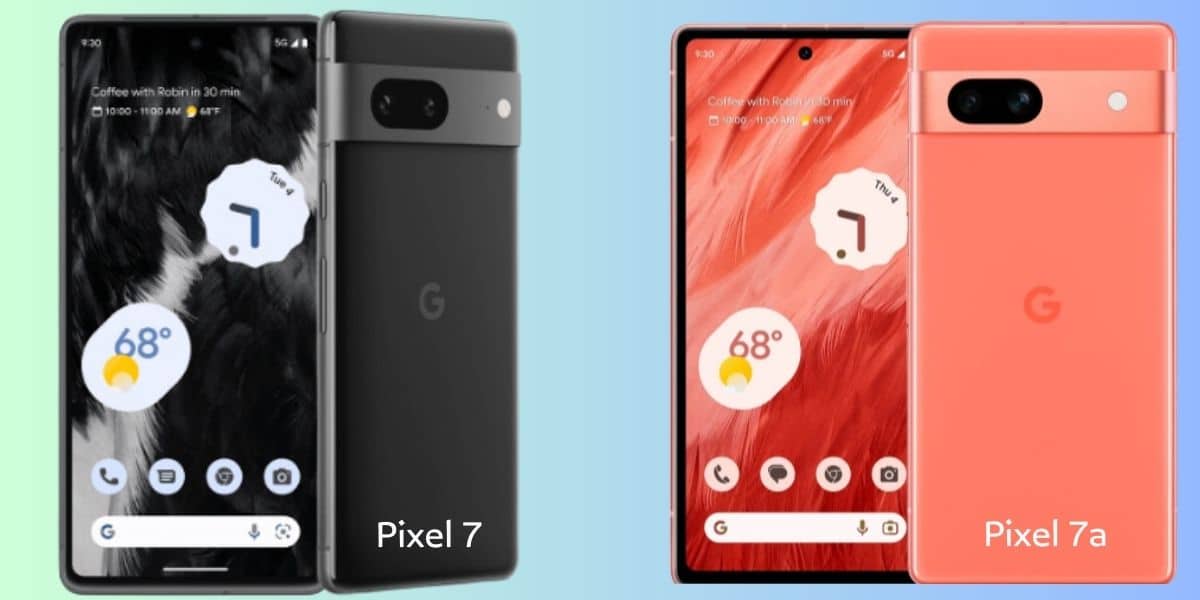 مقارنة شاملة بين هاتفي Pixel 7a وPixel 7