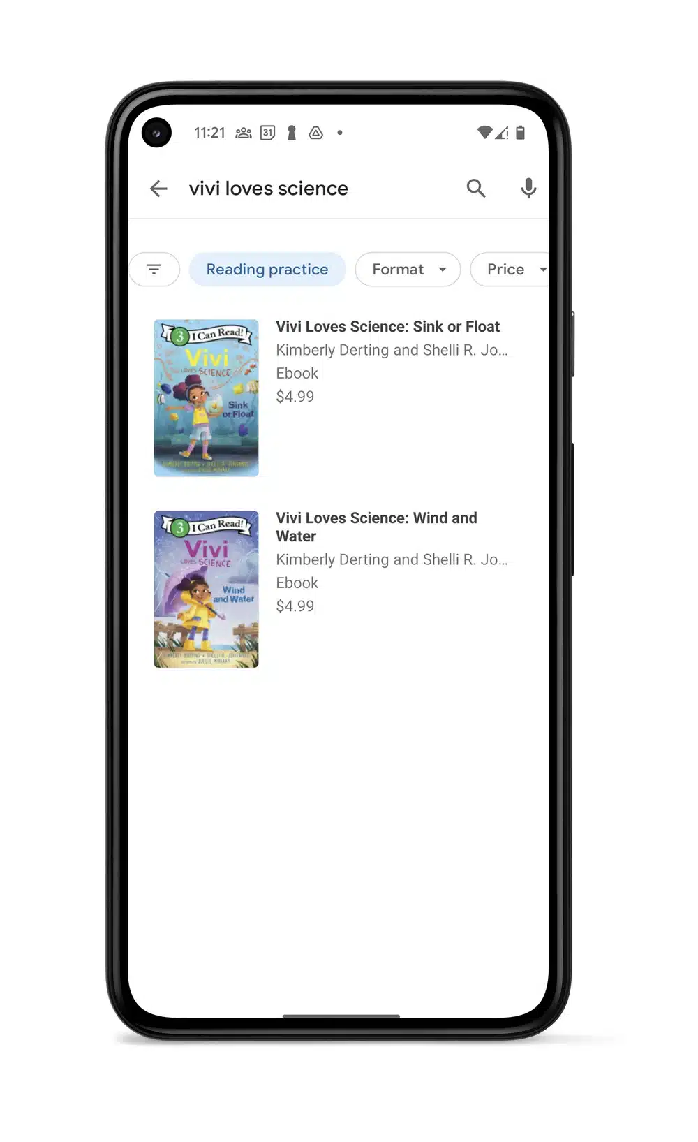 جوجل تطلق ميزة جديدة لتدريب الأطفال على القراءة والتهجي - صورة توضيحية لاستخدام الميزة على متجر جوجل بلاي
