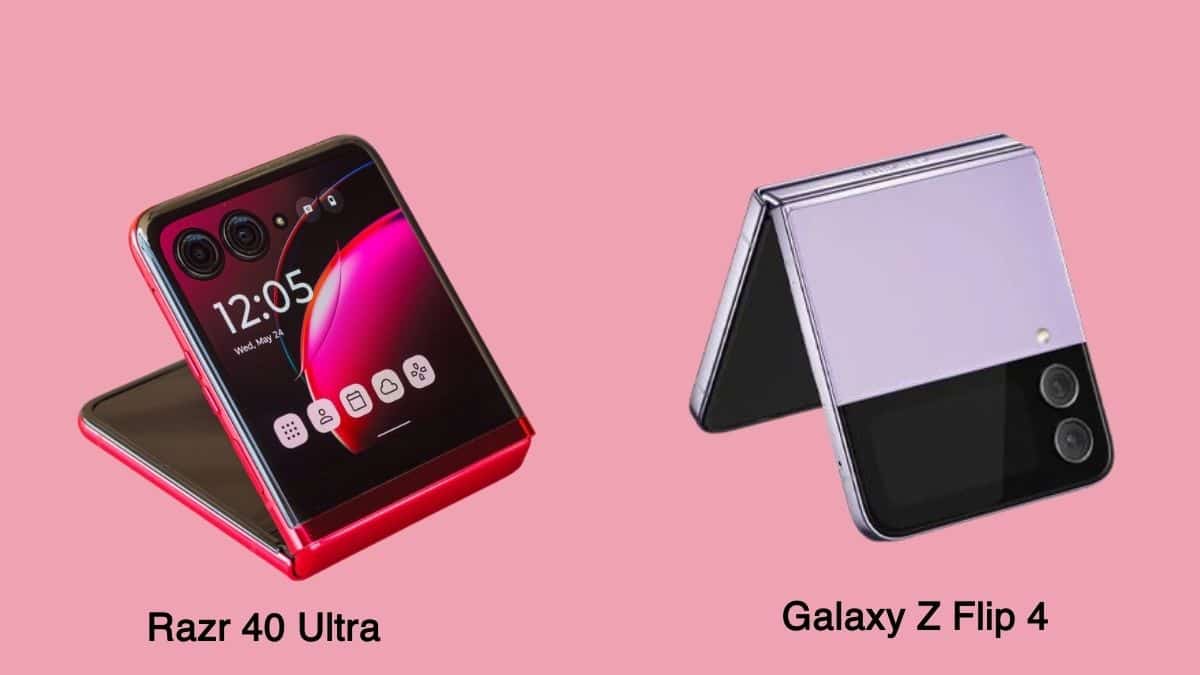 مقارنة شاملة بين هاتفي Razr 40 Ultra و Galaxy Z Flip 4