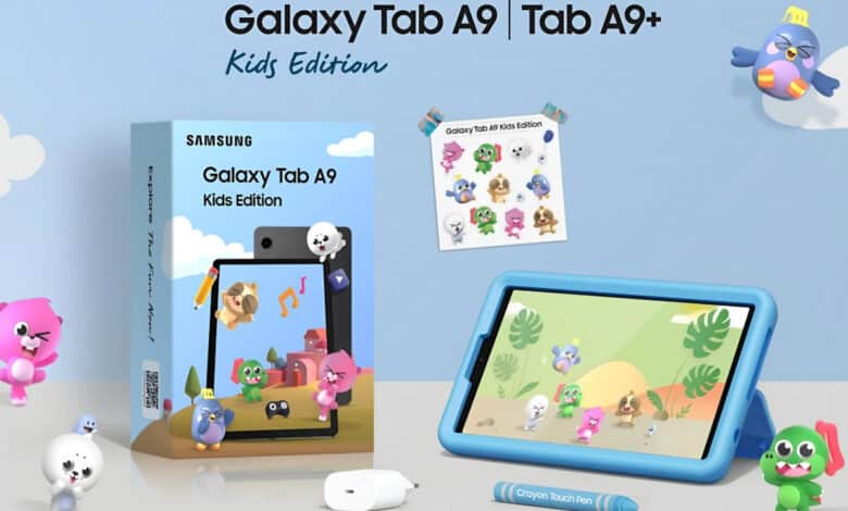 سامسونج تكشف عن إصدارات الأطفال من أجهزة جالاكسي Tab A9 اللوحية