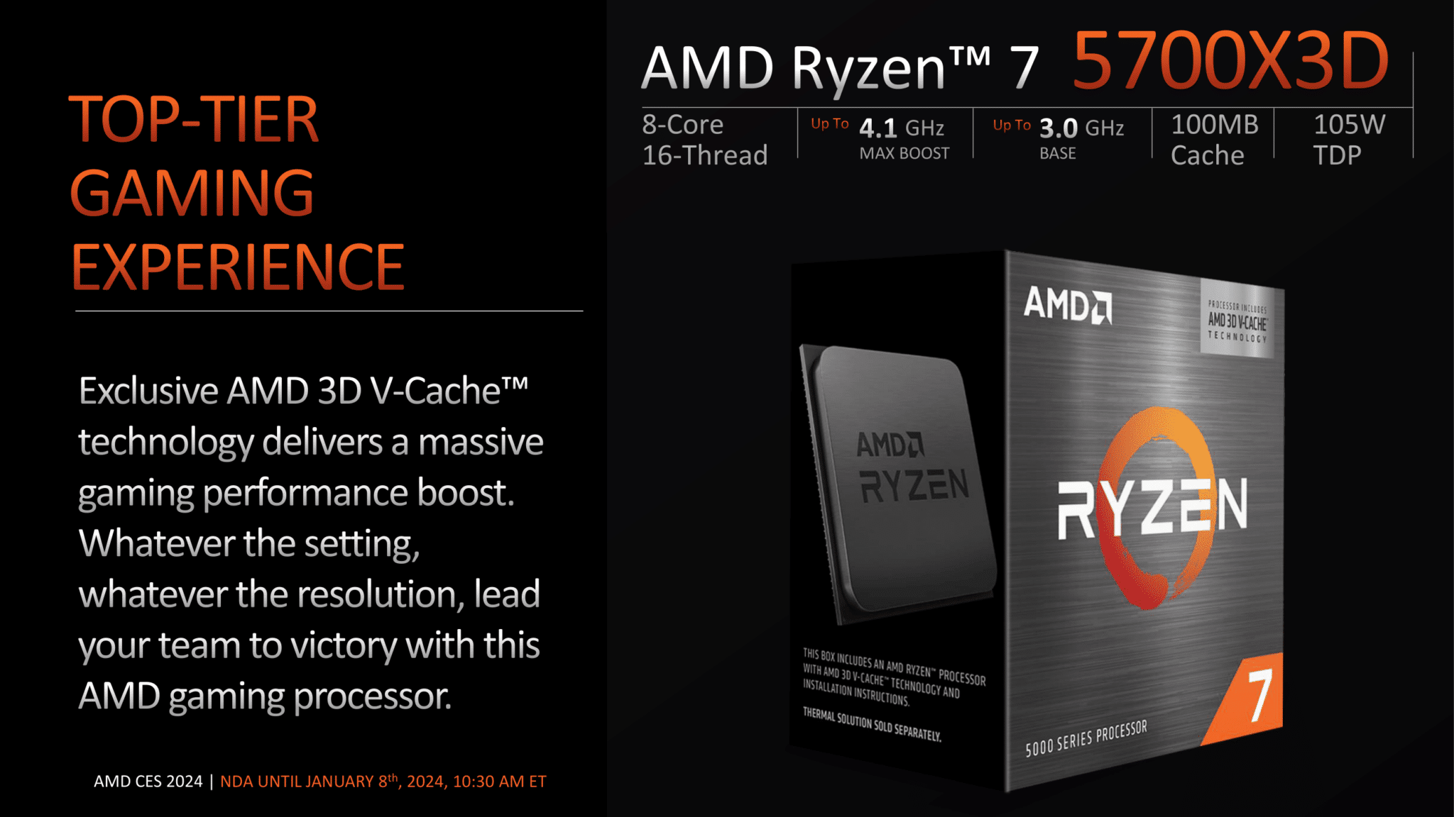 AMD تكشف رسميًا عن المعالجات المكتبية 5700X3D و 5000GT APU