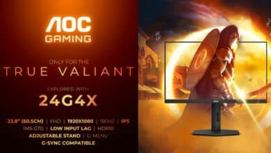 AOC GAMING تكشف عن سلسلة شاشات G4X بتصميم جديد