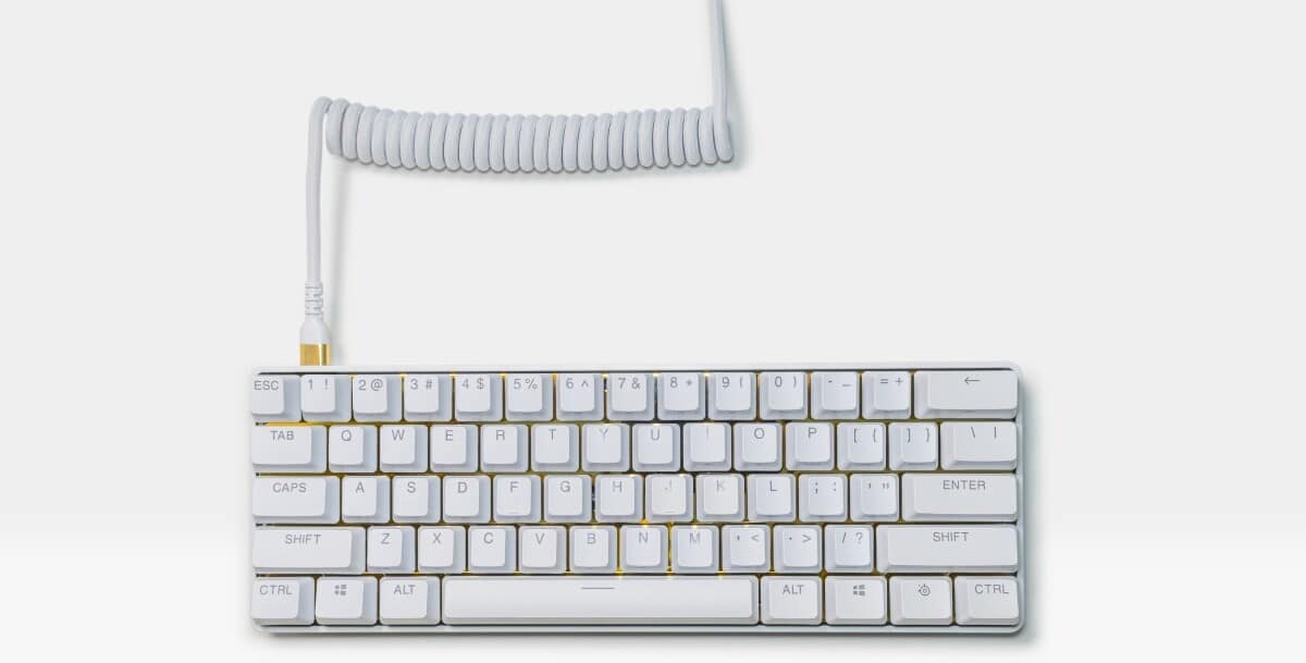 SteelSeries تطلق لوحة المفاتيح Apex Pro Mini: White x Gold بإصدار محدود