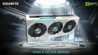 جيجابايت تعلن إطلاق سلسلة بطاقات RTX 40 EAGLE OC ICE