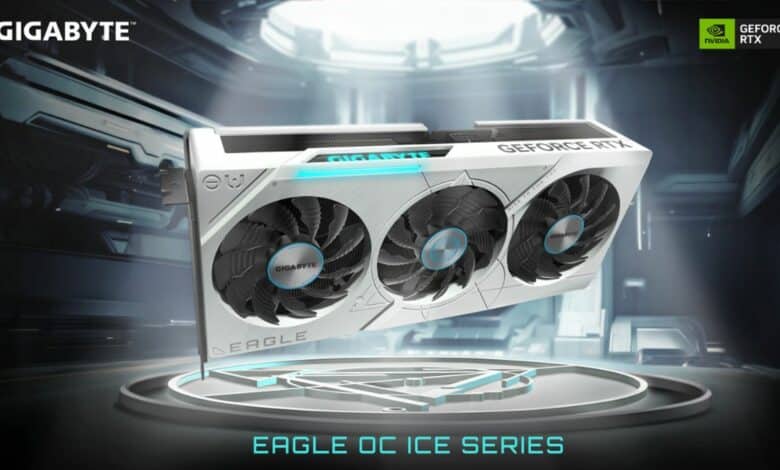 جيجابايت تعلن إطلاق سلسلة بطاقات RTX 40 EAGLE OC ICE