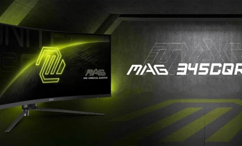 MSI تقدم شاشة MAG 345CQR المخصصة للاعبين بزاوية عرض واسعة