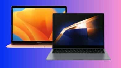 مقارنة بين حاسوبي Galaxy Book4 Pro و MacBook Air