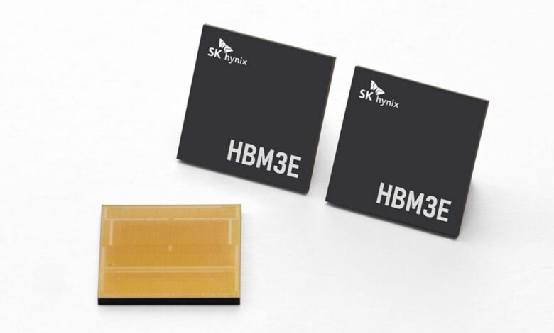 SK Hynix تبدأ إنتاج أُولى رقاقات ذاكرة HBM3E بكميات ضخمة