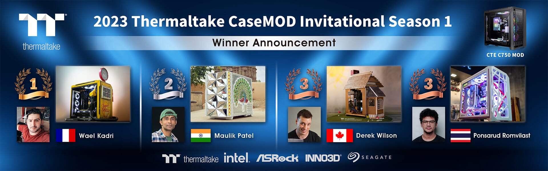 Thermaltake تعلن الفائزين في منافسات CaseMOD 2023