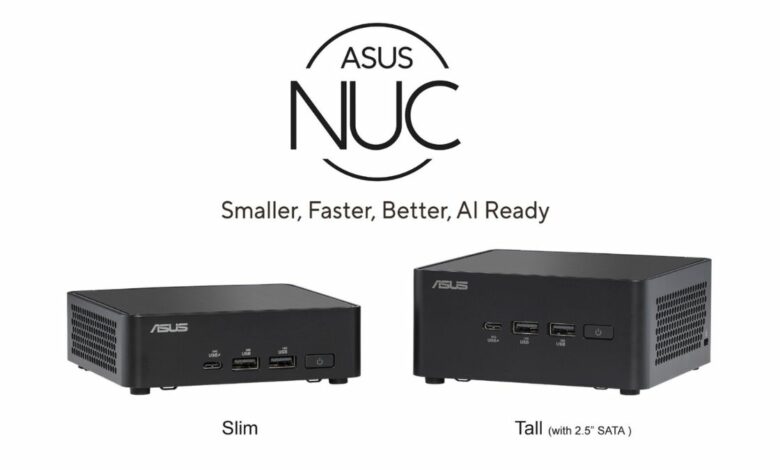 أسوس تعلن إطلاق الحاسوب الصغير NUC 14 Pro بأداء استثنائي