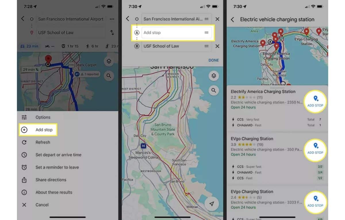 كيفية استخدام خرائط جوجل للعثور على محطات شحن السيارات الكهربائية 