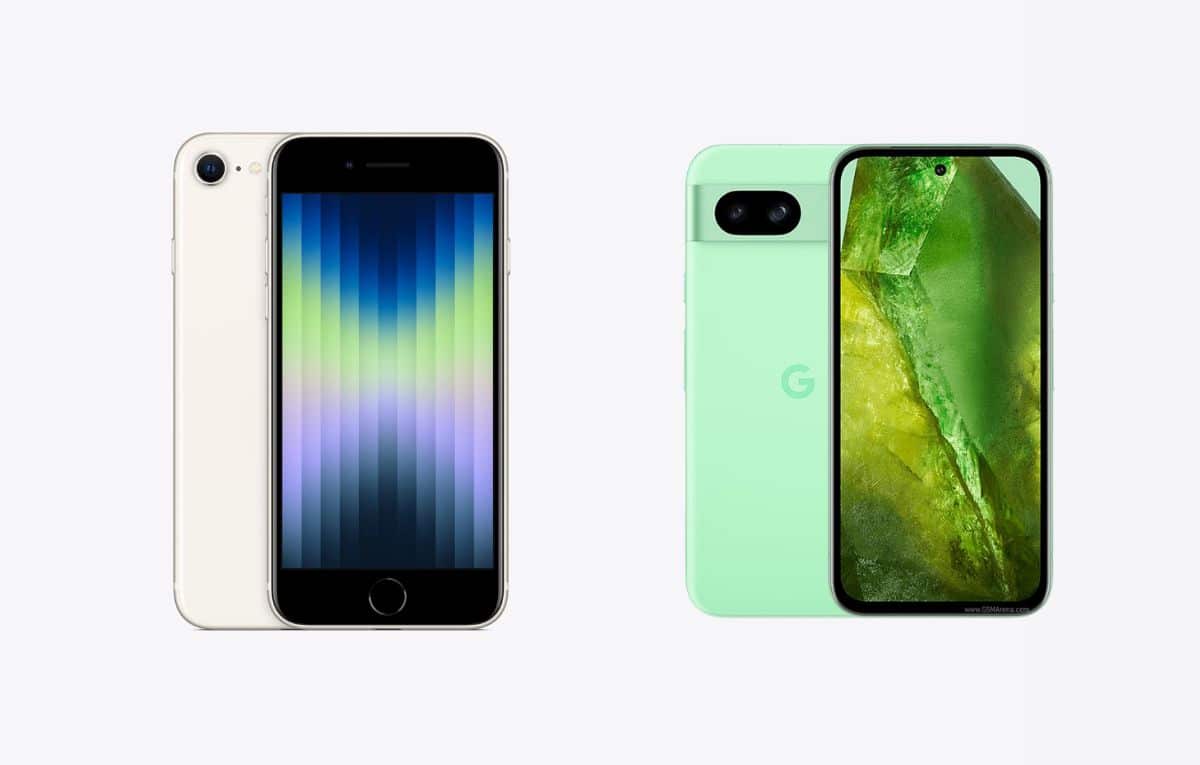 مقارنة بين هاتفي Pixel 8a و iPhone SE