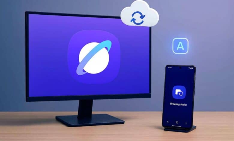 Lanzamiento del navegador Samsung Internet para PC Navegador Samsung Internet en una computadora de escritorio