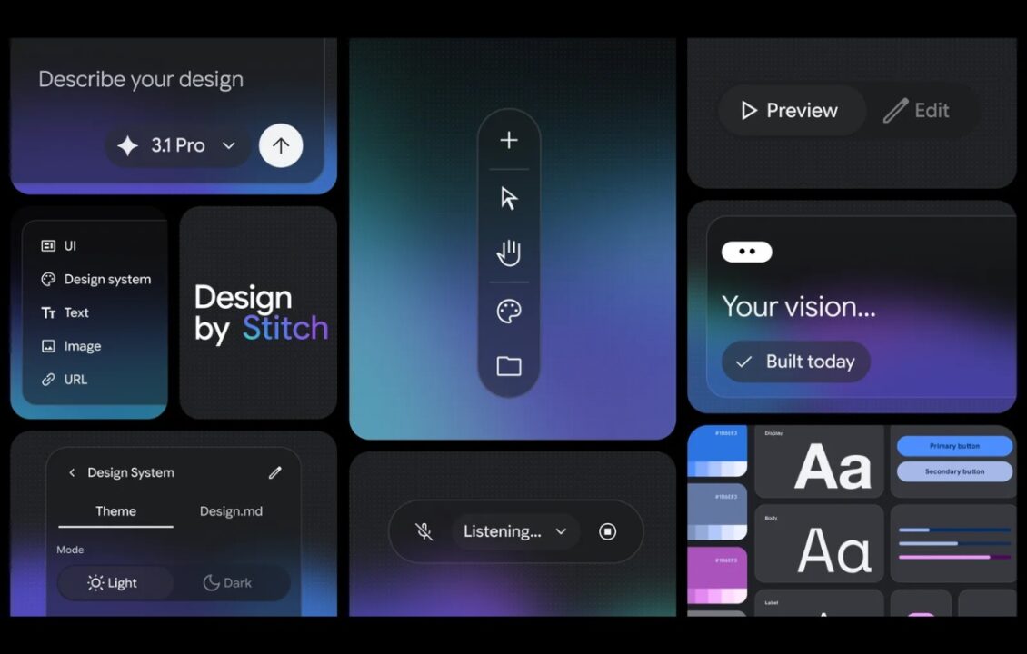 ميزة Vibe Design في تحديث جوجل Stitch