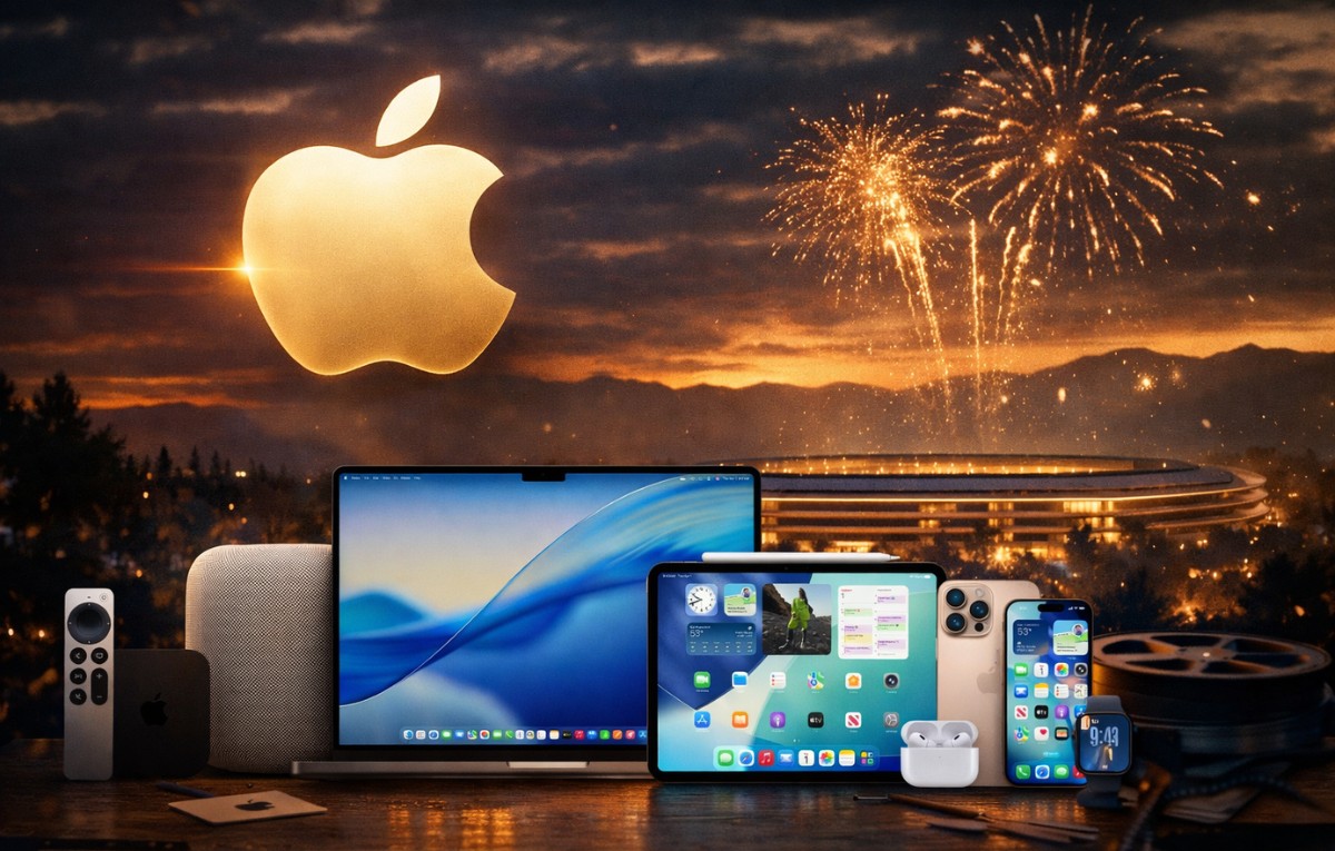 شعار شركة آبل بمناسبة مرور 50 عاماً على تأسيسها