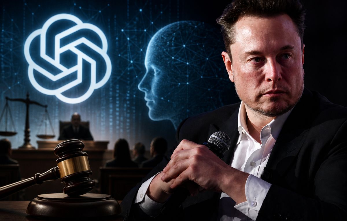 صورة تعبيرية لإيلون ماسك والنزاع حول نماذج OpenAI لتطوير Grok