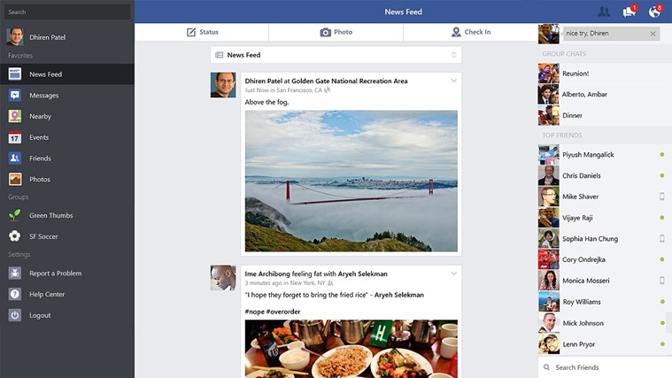 إطلاق تطبيق "فيسبوك" لأجهزة "ويندوز 8.1"
