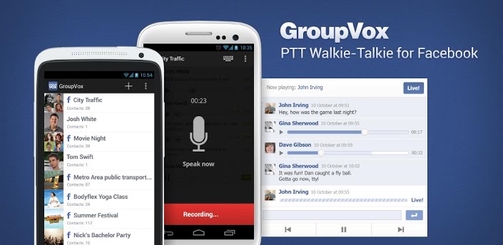 تطبيق GroupVox لنشر تسجيلات صوتية على مجموعات فيسبوك