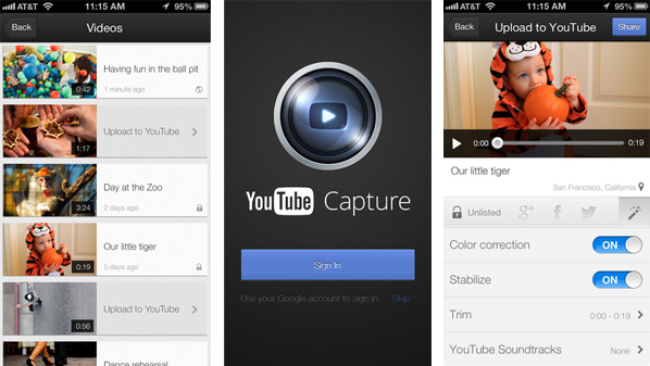 يوتيوب يطلق تطبيقًا لتصوير الفيديو على iOS
