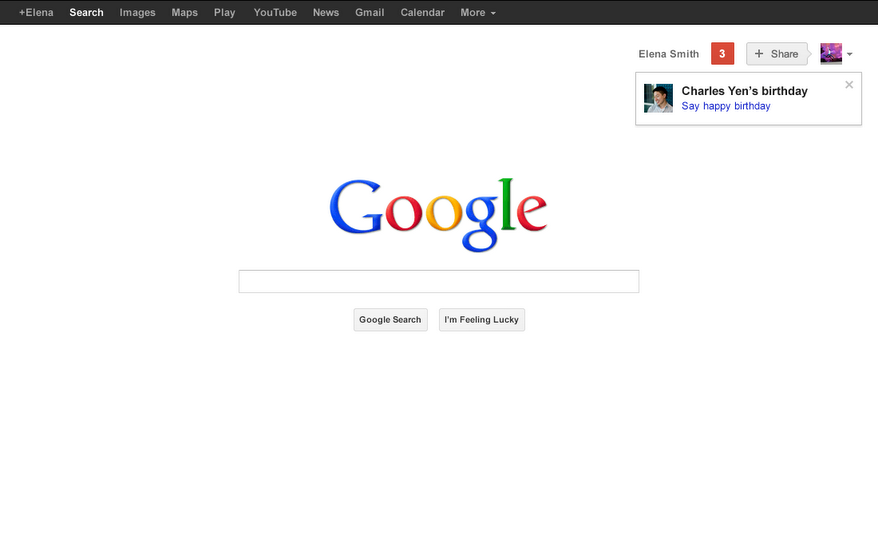 غوغل تضيف تنبيه أعياد الميلاد في محرك البحث